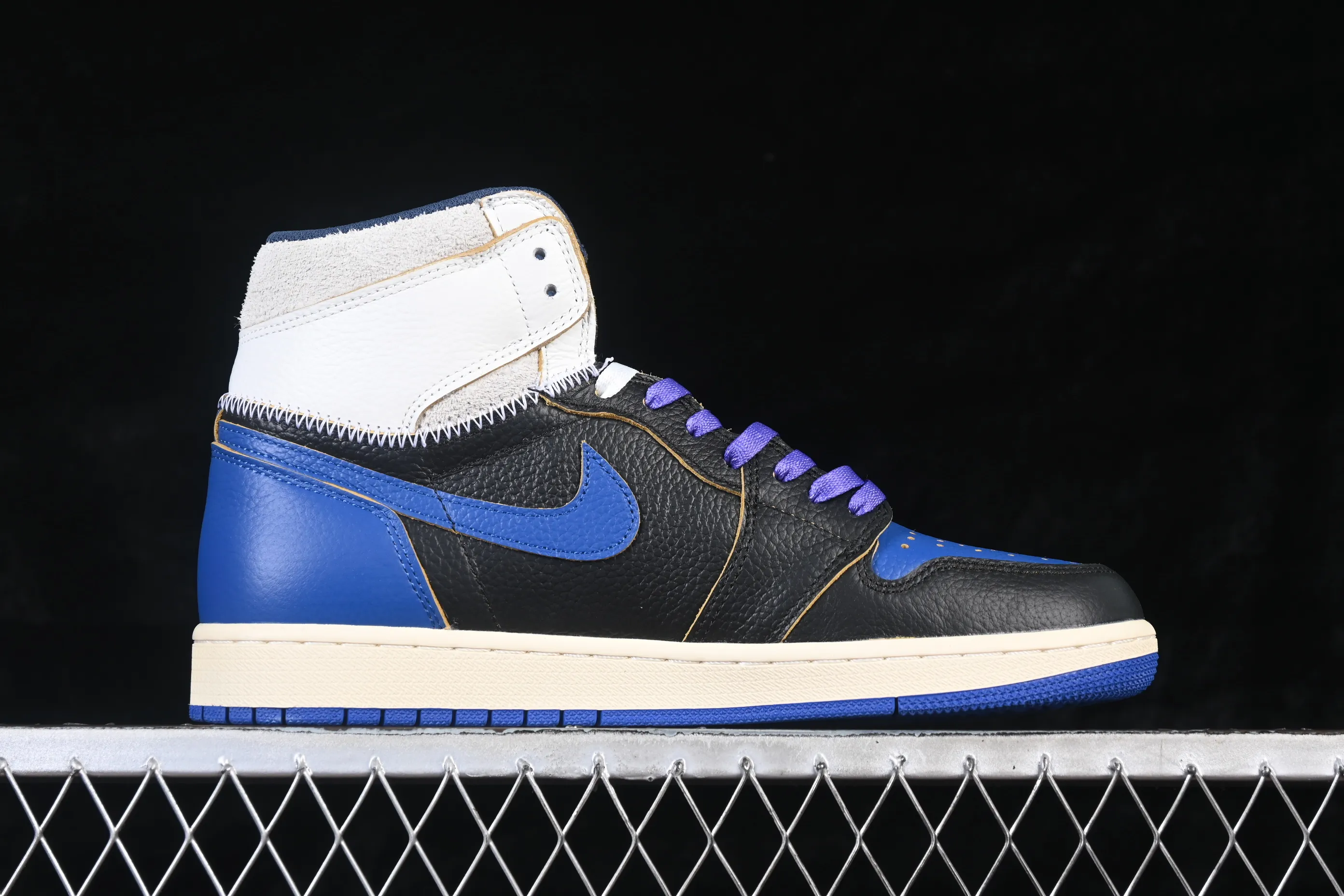 All categories Air Jordan Jordan series basketball shoes Air Jordan 1 High Fragment x Union x Air Jordan 1 Retro AJ1 Joe 1 new deconstructed royal blue high-top basketball shoes IO7847-001